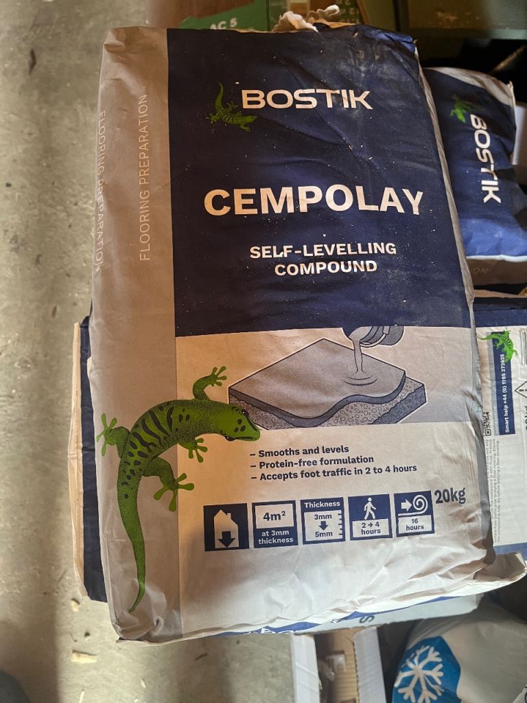 3 x 20kg Bostik Cempolay Self-Levelling Compound