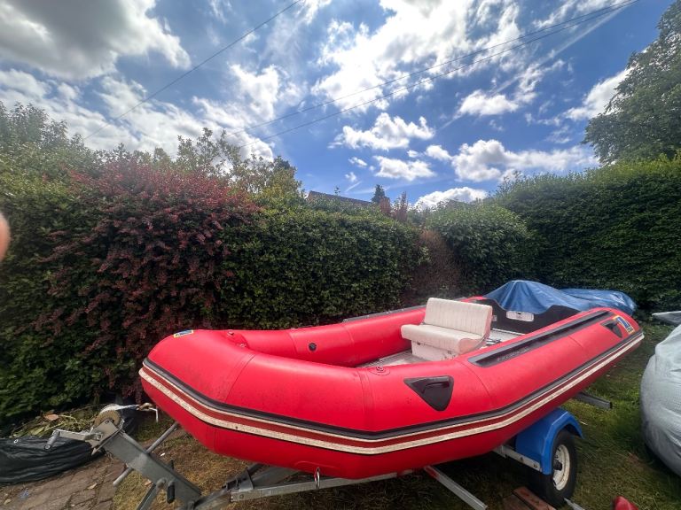 Zodiac Futura s Mark 3 470  Inflatable Boat with Trailer – Red