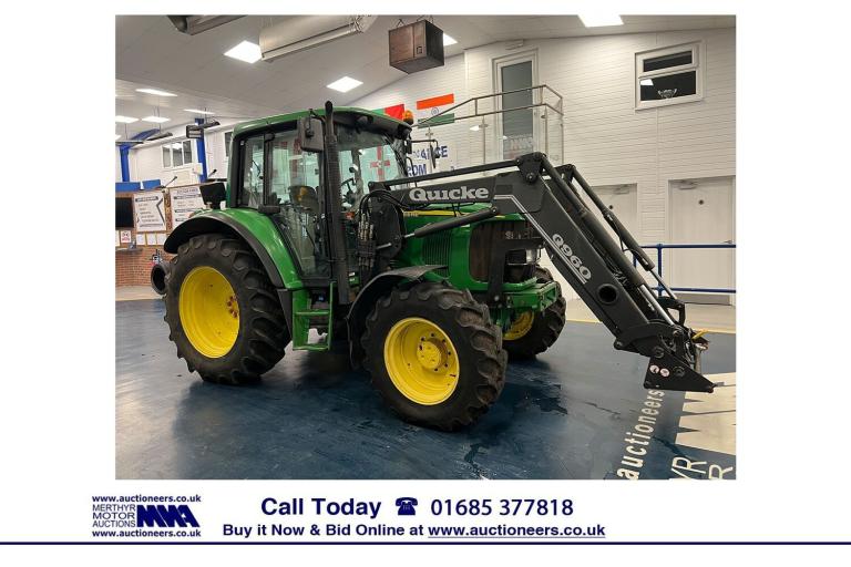 1965 John Deere 6120 4X4 TRACTOR C/W QUICKE 960 FRONT LOADER. ---------------------------------- ...