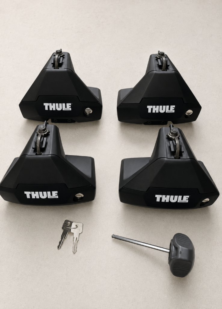 Thule 7105 Evo Clamp Roof Bar Foot Pack – Set of 4