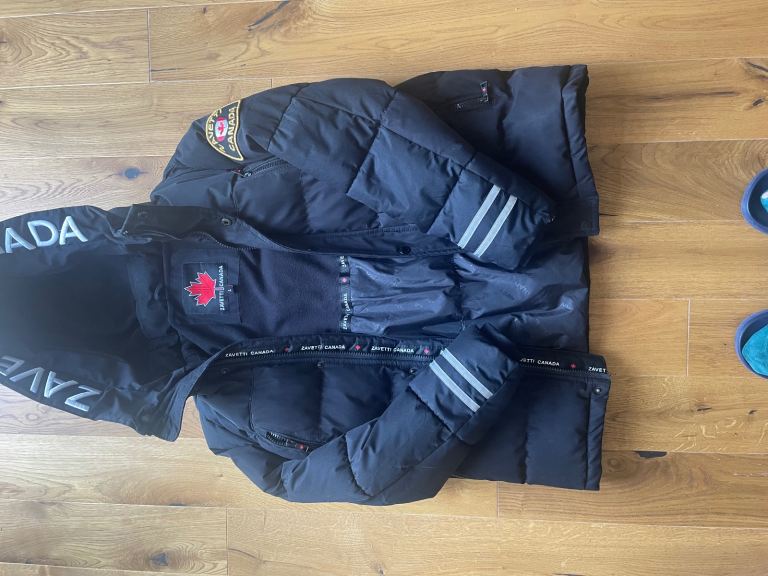 Large Boys Zavetti Canada Coat colour Black