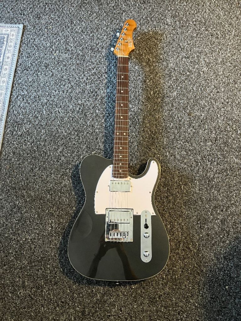 Jet Guitar JT-350 HH Metallic Black Electric Guitar