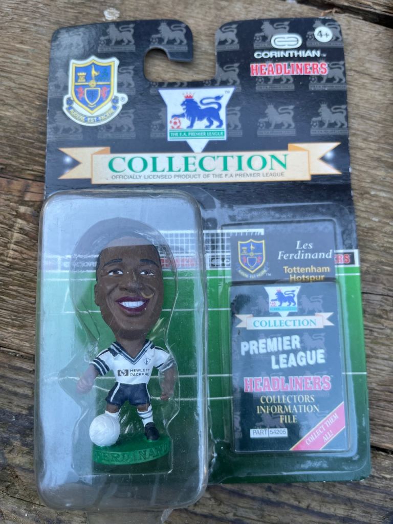 2 x Corinthian Football Figures Spurs Ferdinand & Iversen 1997 Boxed Sealed New