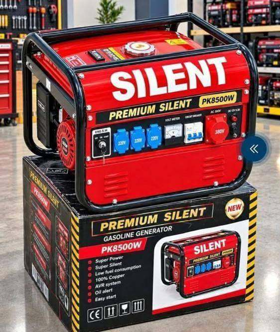 Silent PK8500W Premium Gasoline Generator - NEW