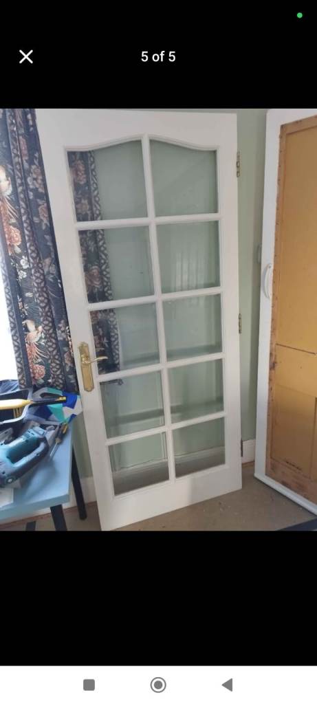 Beautiful doors with brass fittings