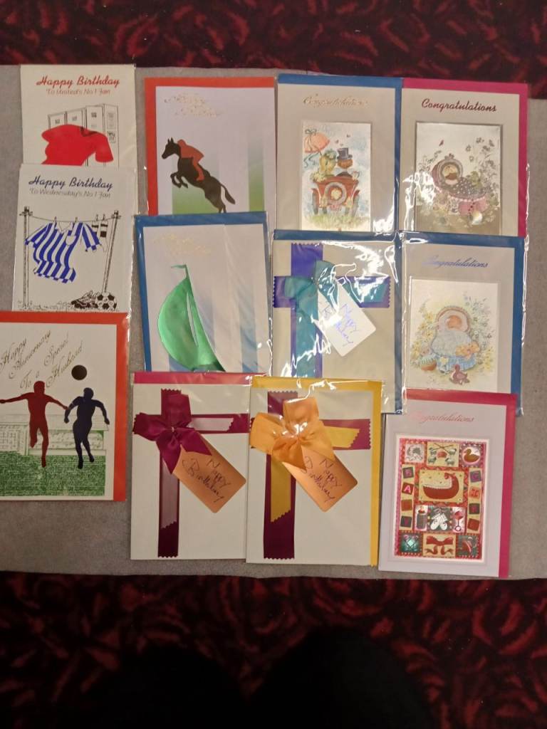 Over 700 job lot hand made greetings cards