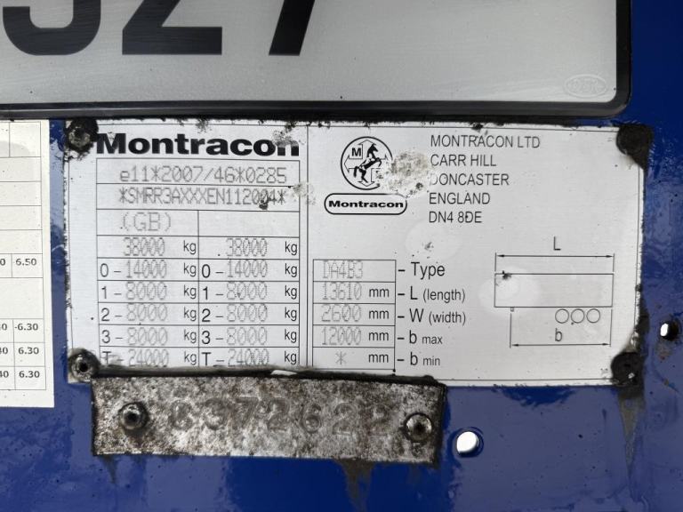 MONTRACON TWIN EVAP FRIDGE TRAILER 