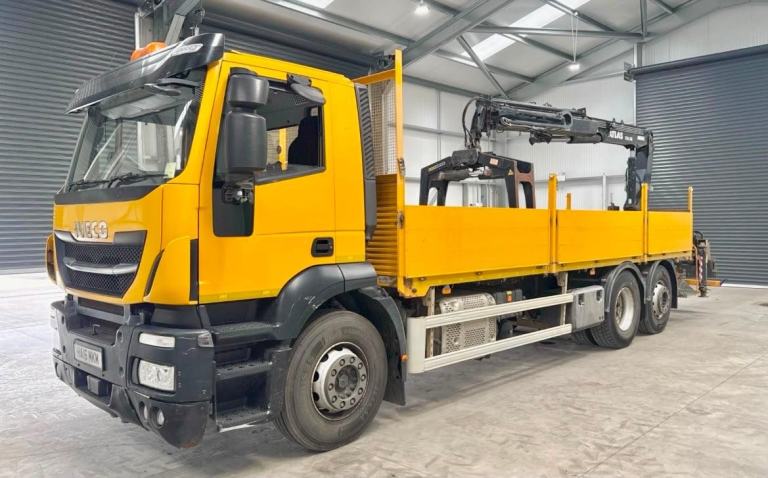 2018 IVECO STRALIS 6X2 TRIPLE DROPSIDE ATLAS 135.2E BRICK/BLOCK GRAB 26T EURO-6 