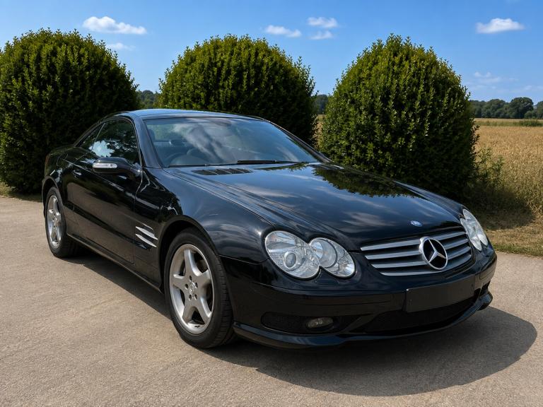 2003 53 MERCEDES BENZ SL500 5.0 V8 CONVERTIBLE AMG STYLING BLACK