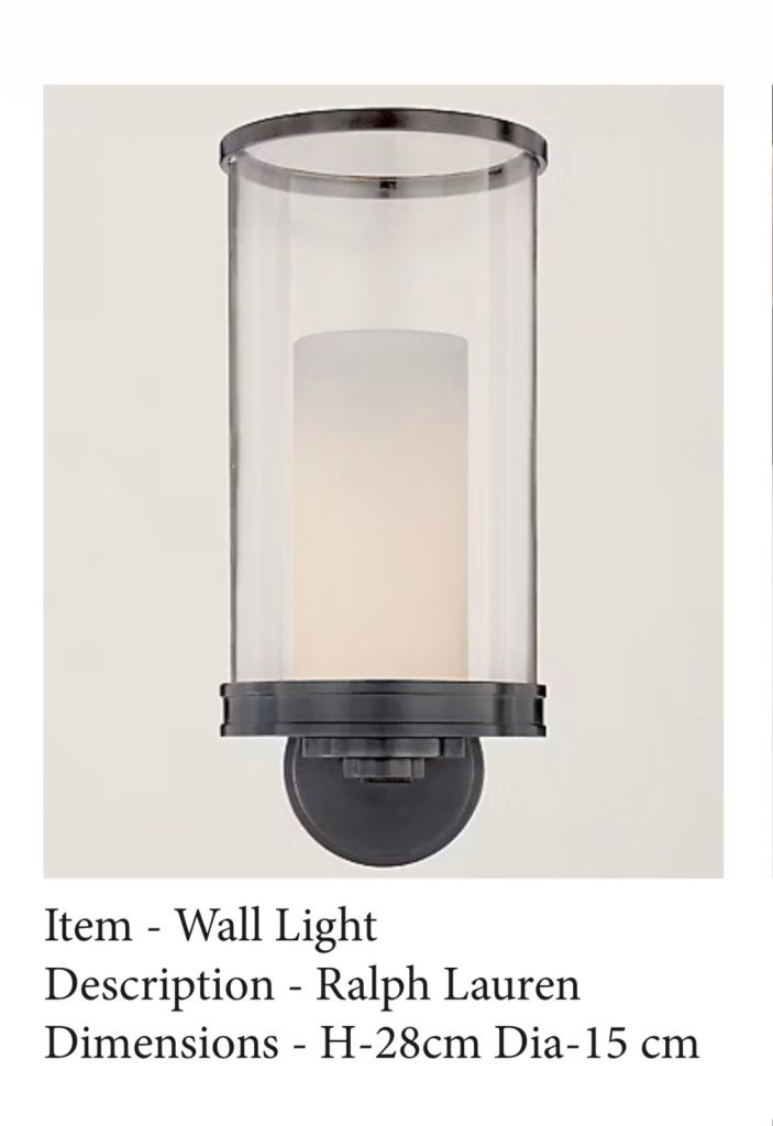 Ralph Lauren Wall Light hurricane modern sconce bronze finish 