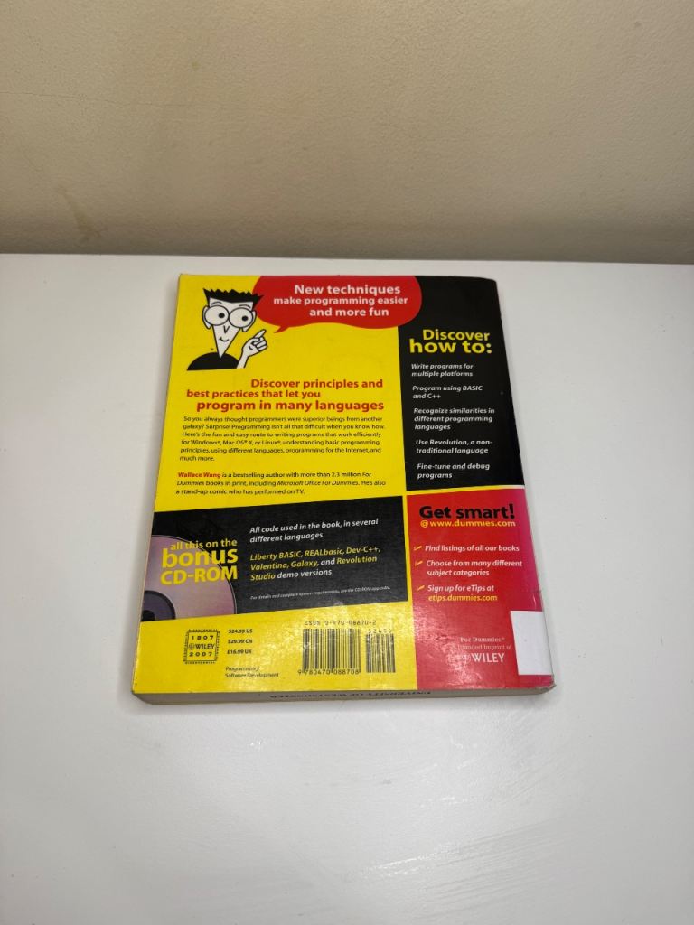 Beginning Programming for Dummies – 4th Edition