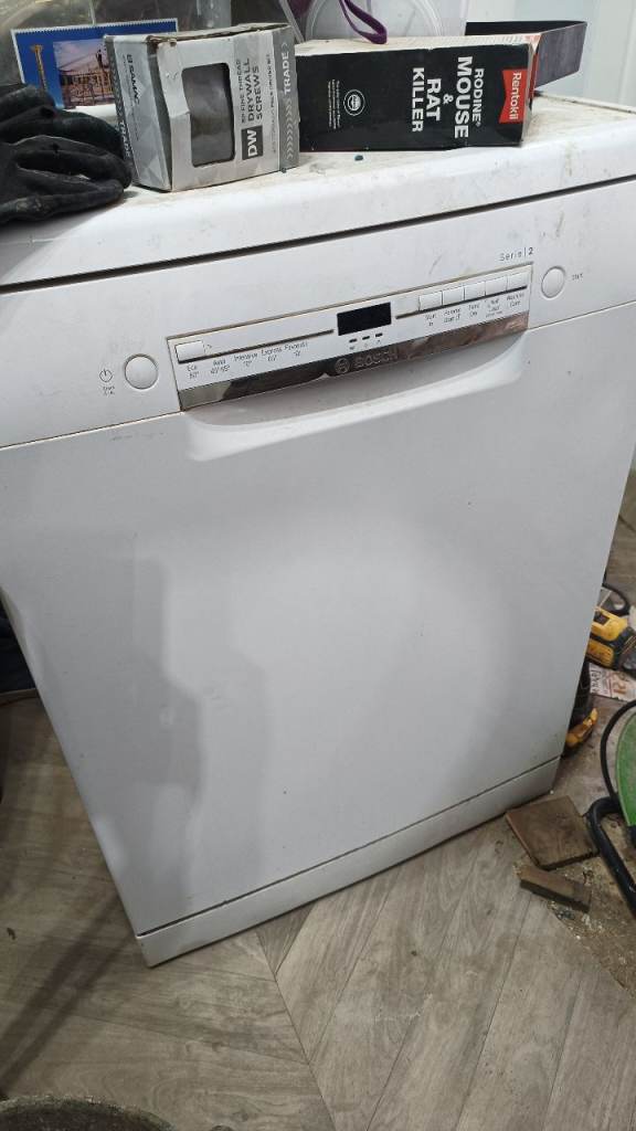 Bosch SMS2ITW08G Full Size Dishwasher in White series 2