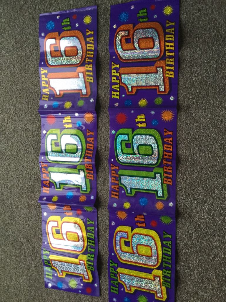 16 banners. £1. Can post or collect from tq2