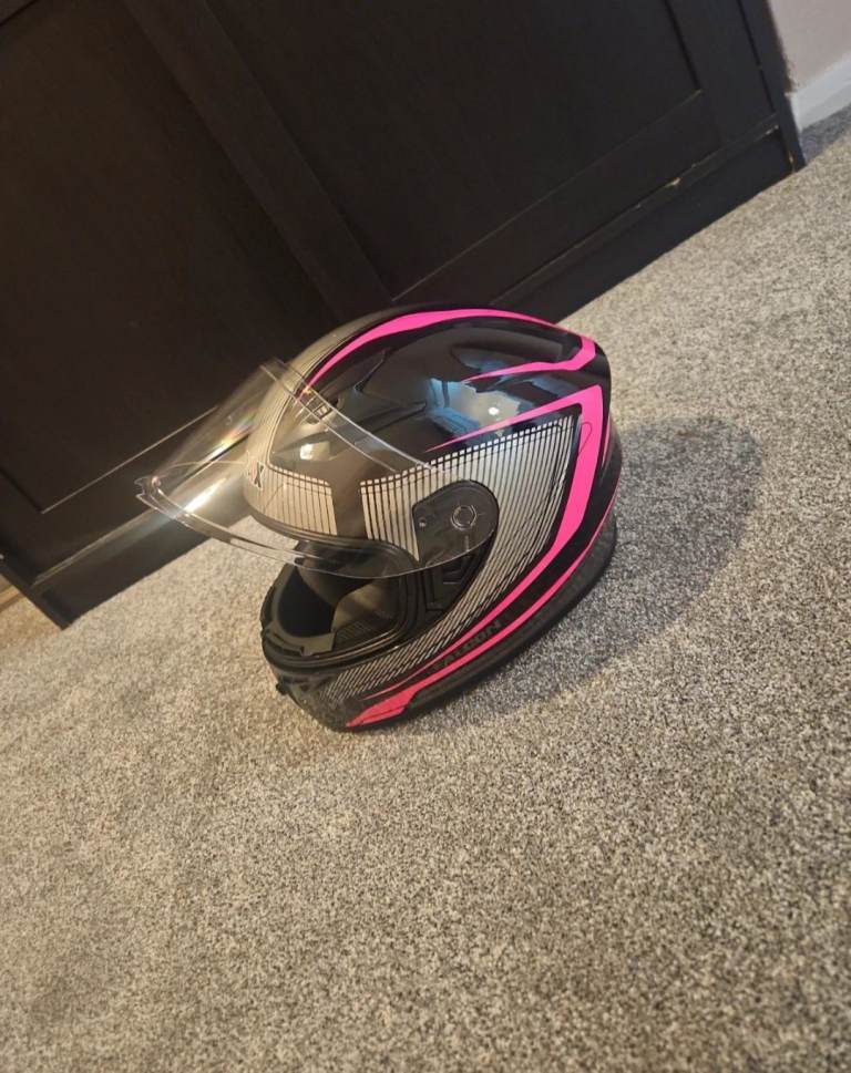 Pink Motorbike helmet 