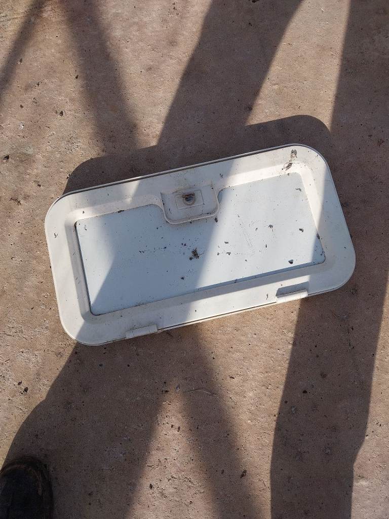 Caravan locker box door 