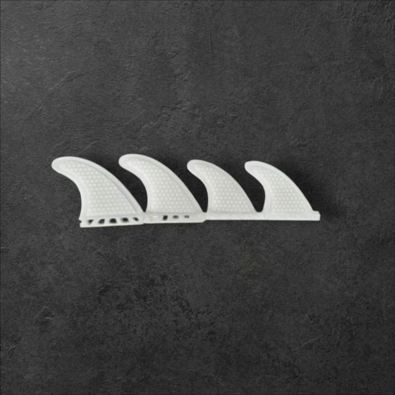 Futures Quad sets Surfboard surf fins White Honeycomb quads 