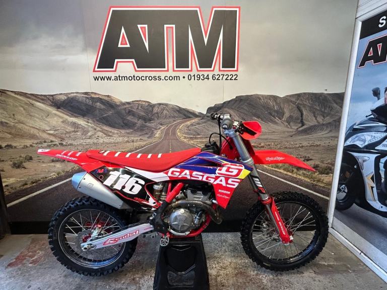 GASGAS MC250F 2023 MOTOCROSS BIKE, TALON WHEELS, (ATMOTORCYCLES) 