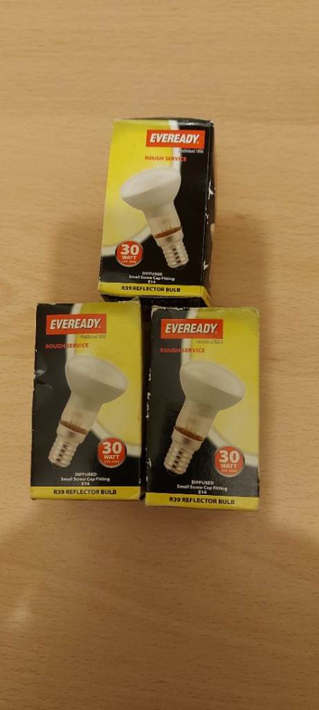 R39 Reflector Bulb x3