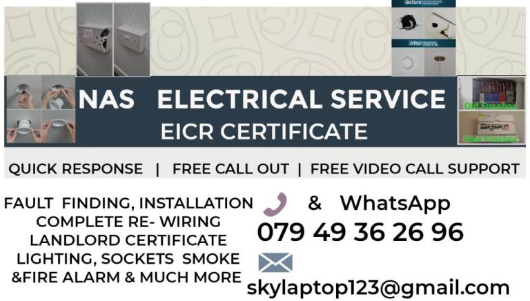 Qualified & Experienced Electrician , From £50 Same Day Service  
