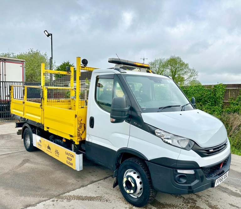 2017 IVECO DAILY TOOLBOX TIPPER 7,2 TON TARMAC CHUTES EURO-6 U-LEZ EX COUNCIL
