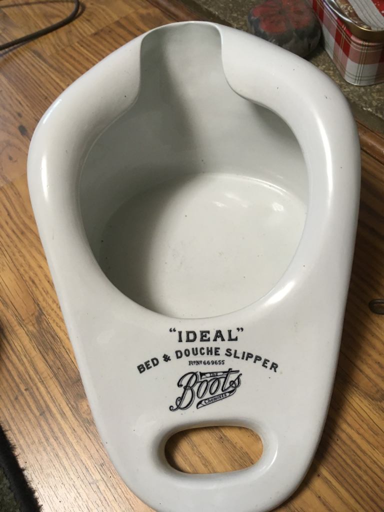 Antique bed slipper 