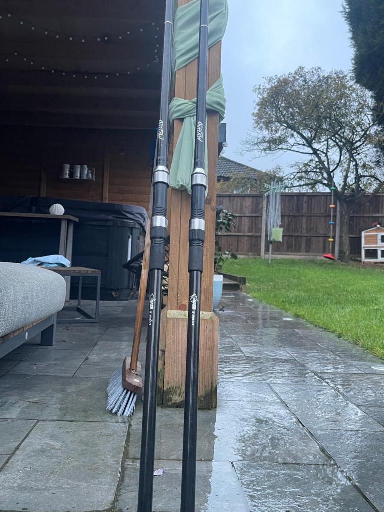 Pair of Nash Outlaw, 12ft carp rods 