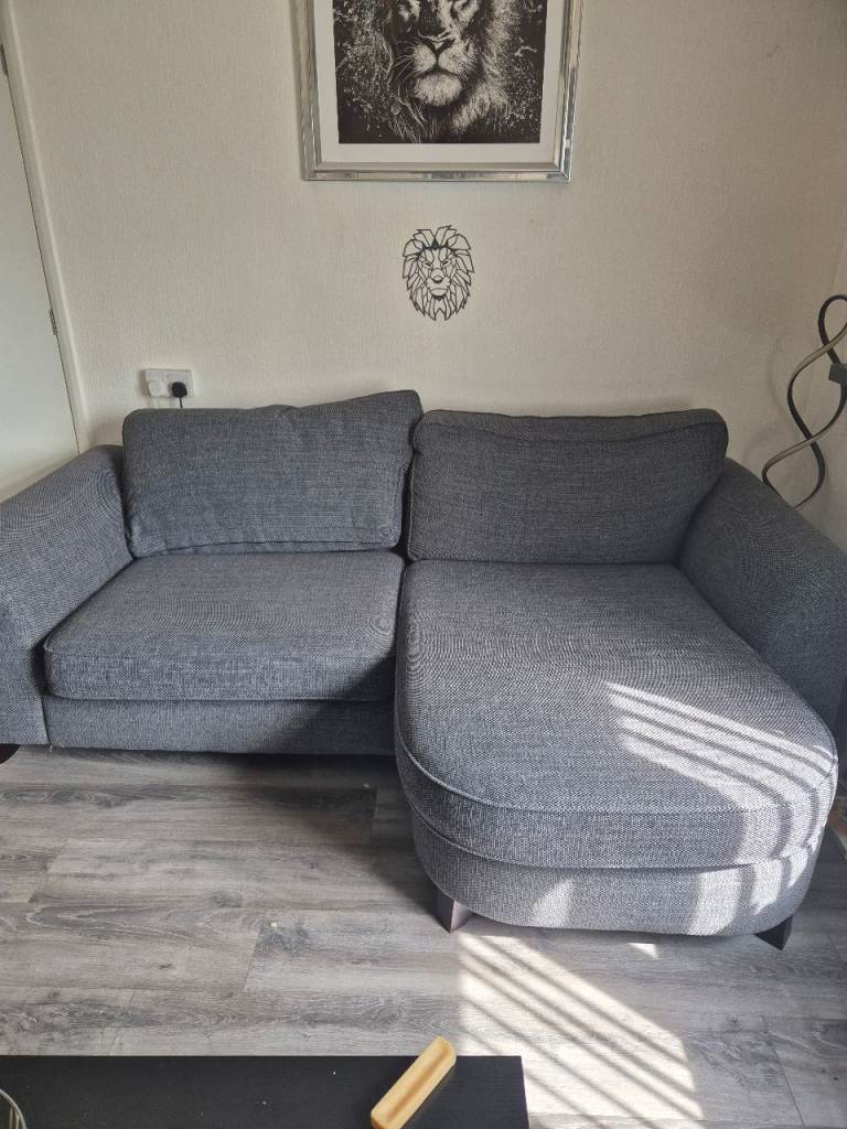 Dfs Lorella grey sofa lounger
