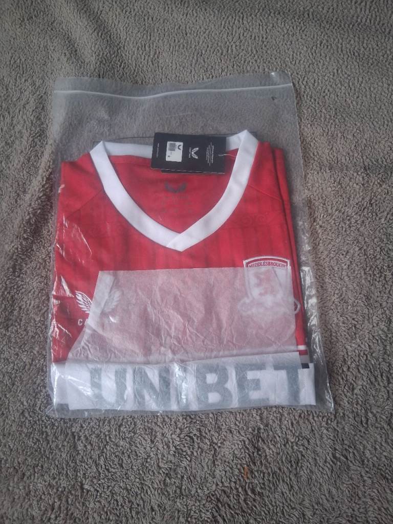 2025 2026 MIDDLESBROUGH HOME SHIRT ALL SIZES AVAILABLE 