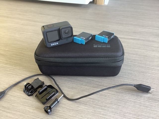 GoPro Hero 9 Black with Chest Mount, Waterproof Case and 2 batteries
