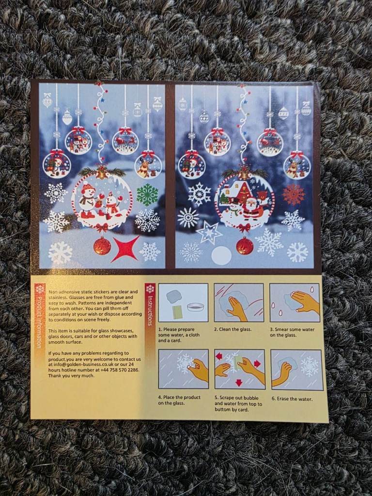 window stickers christmas