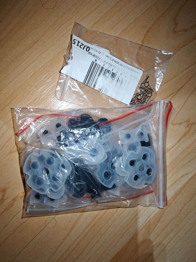 PS3 gamepad button rubbers and springs