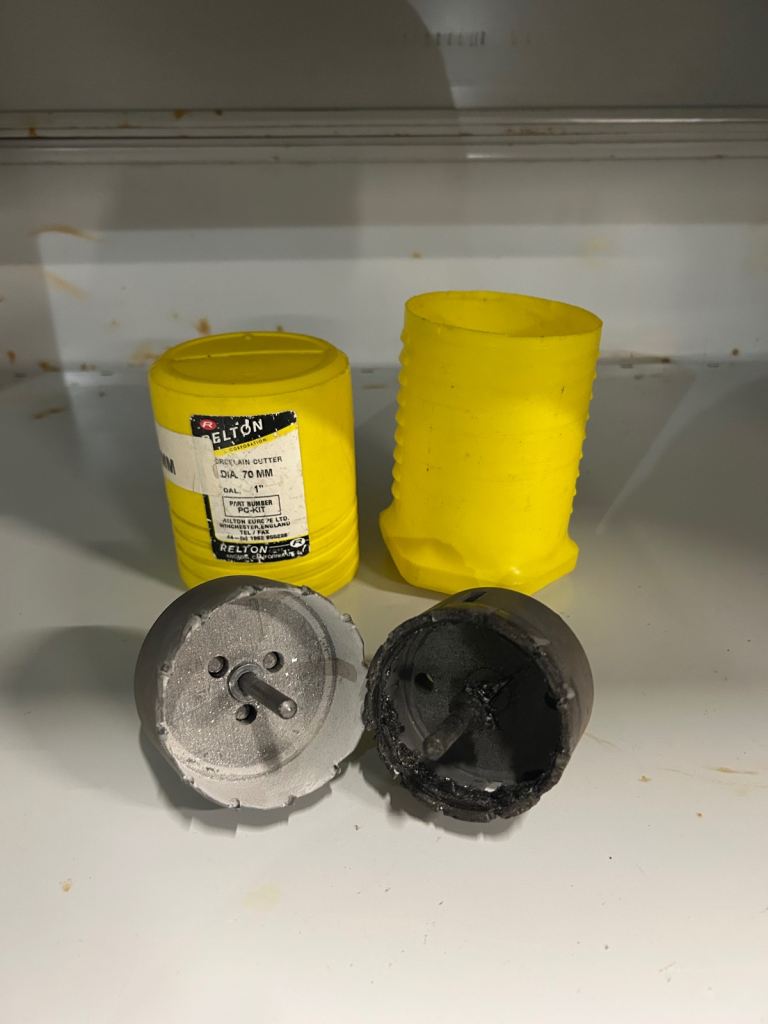 A range of Relton porcelain hole cutters & hole saws available