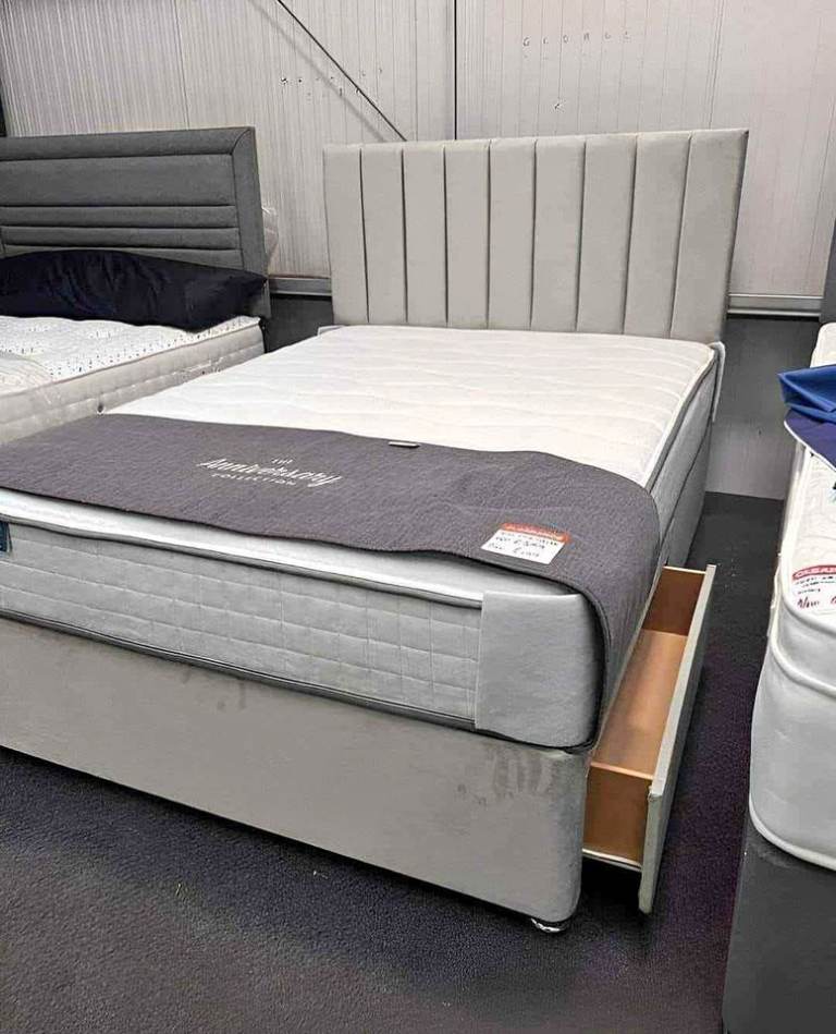 💸 Brand New 4ft Double Divan Bed + Mattress 🚚 Booking Now – Cheapest Offer Order Now 