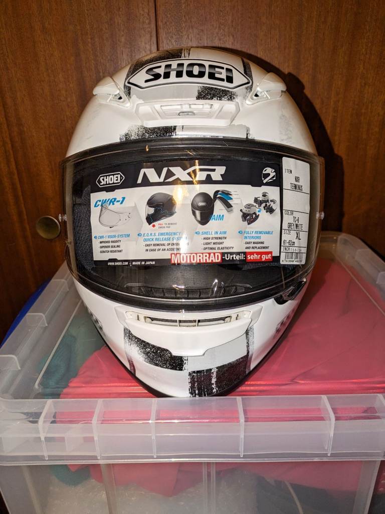 Shoei NXR Helmet – Terminus TC-6. Size XL 61-62mm. BOXED, LIKE NEW.