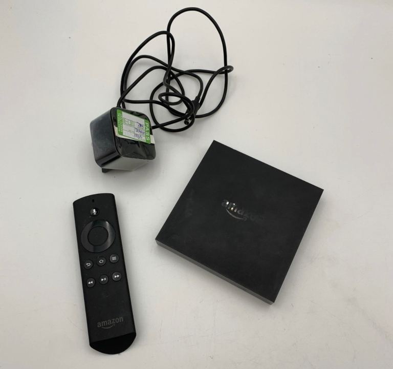 Amazon Fire TV Box with Remote and Power Supply – Good Condition