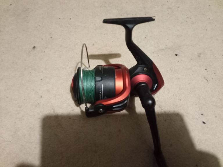 Large red sea fishing reel 