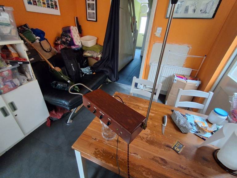 Handmade Theremin by Kees Enkelaar, Playable Instrument + stand + padded case