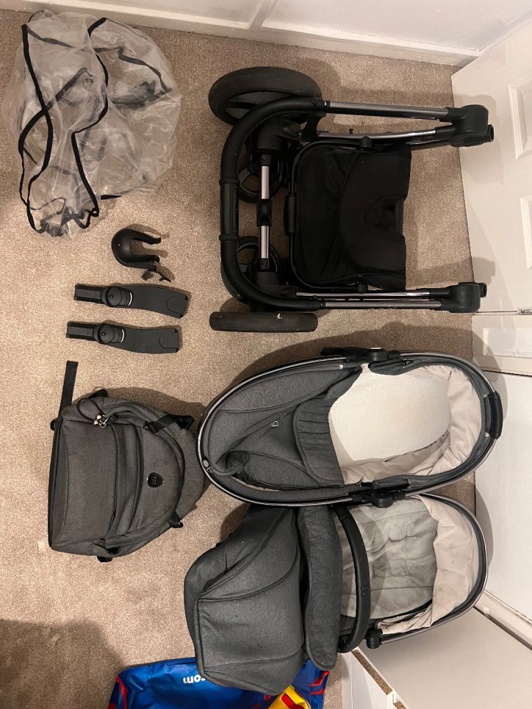 Egg 2 Pram Bundle - GREY 