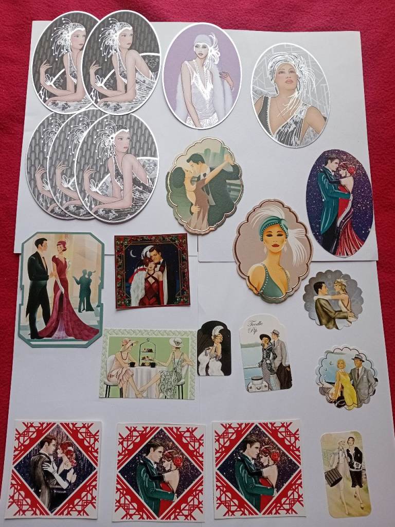 Crafting Art Deco Card Toppers x 21