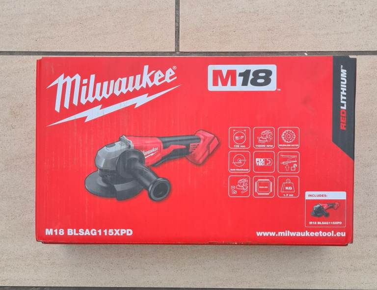 Milwaukee ANGLE GRINDER M18 BLSAG115XPD-0 18V Li-Ion RedLithium 4.5" Brushless Cordless 