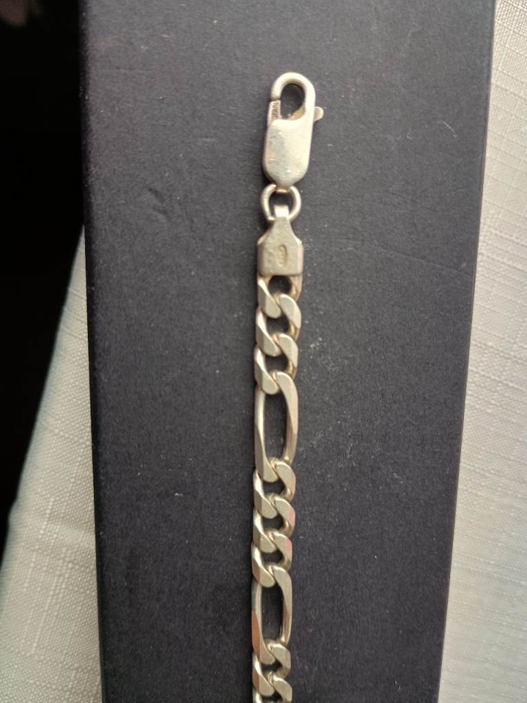 Sterling silver Figaro bracelet 