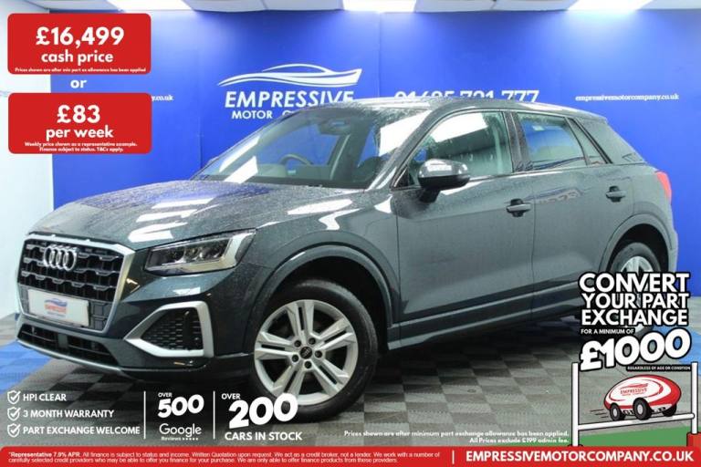 2022 22 AUDI Q2 1.0 TFSI 30 SPORT SUV 5DR PETROL MANUAL EURO 6 (S/S) (110 PS)
