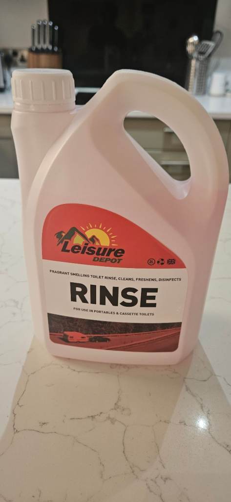 Rinse for portable and cassette toilet