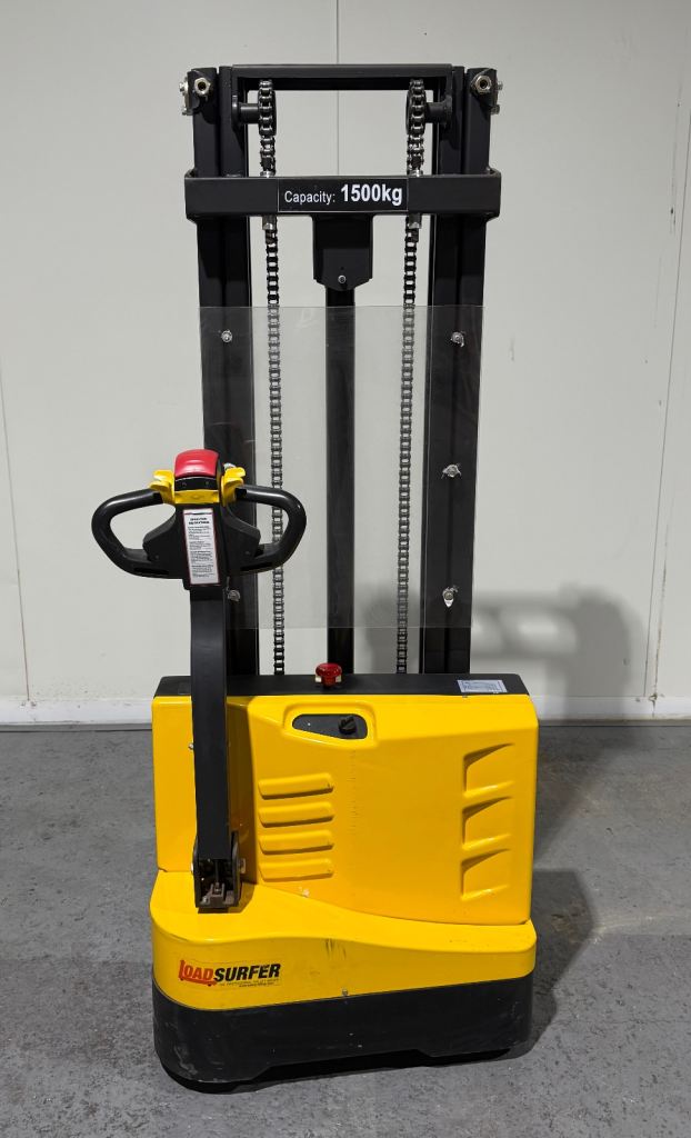 Fully Electric Loadsurfer Pallet Stacker Truck 1500KG 1.5 Ton - Lifts 3m - VGC