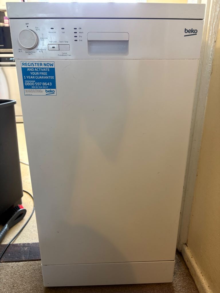 Beko half size dishwasher