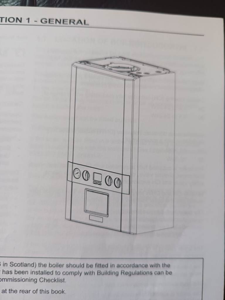 Natural gas boiler (ideal)