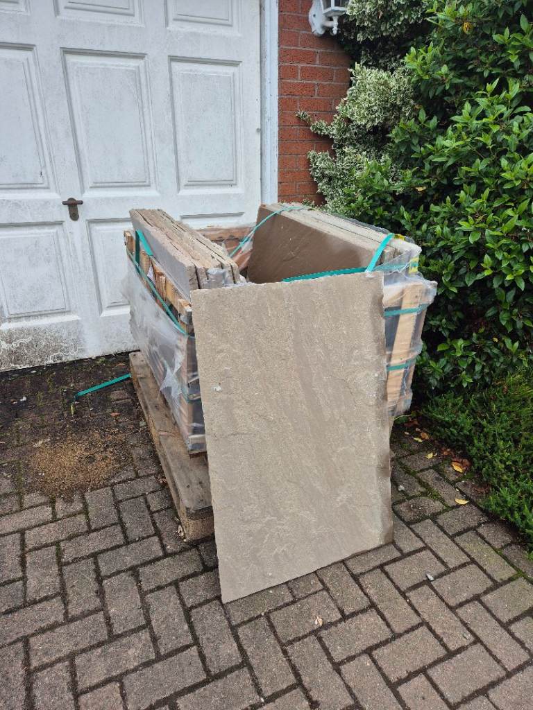 Now taken. No longer available. 16 Sandstone pavers.  900x600mm