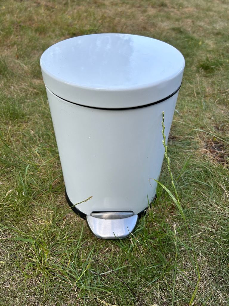 John Lewis Bathroom White Bin