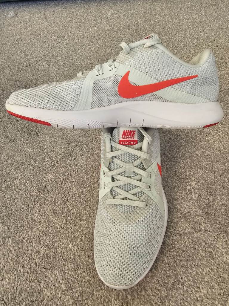 Nike Flex RN 2019 Trainers - White/Red, UK 5