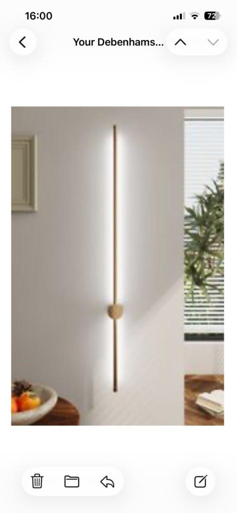 360 Degree Adjustable LED Straight Wall Light